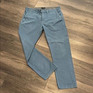 Ted Baker Blue Chinos Cotton Blend Straight Leg
